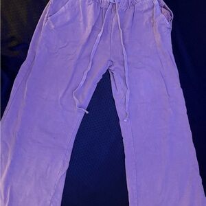 Urban Outfitters Lavender Elastic Waist Lounge Pants